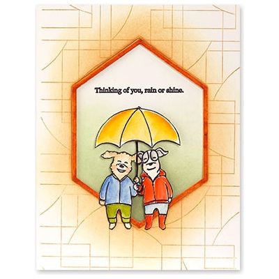 Simon Says Stamp! Penny Black Clear Stamps DANCE IN THE RAIN 30 840*