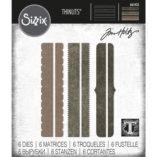 Simon Says Stamp! Tim Holtz Sizzix DECORATIVE TRIMS Thinlits Dies 665435
