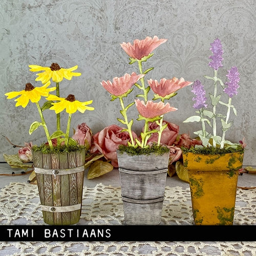 Simon Says Stamp! Tim Holtz Sizzix POTTED 2 Die Bigz 665438