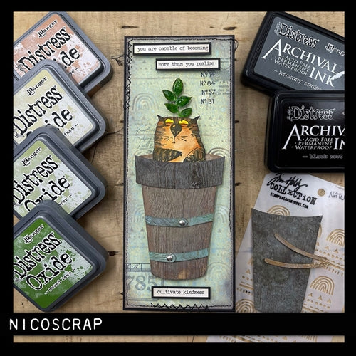 Simon Says Stamp! Tim Holtz Sizzix POTTED 2 Die Bigz 665438