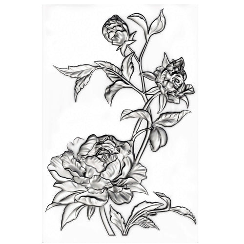 Simon Says Stamp! Tim Holtz Sizzix MINI ROSES 3D Texture Fades Embossing Folder 665632