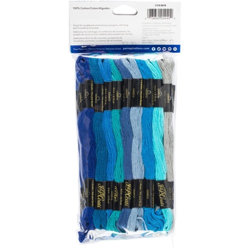 Simon Says Stamp! Coats and Clark POOL PARTY 6 Strand Embroidery Floss Value Pack c11v0018