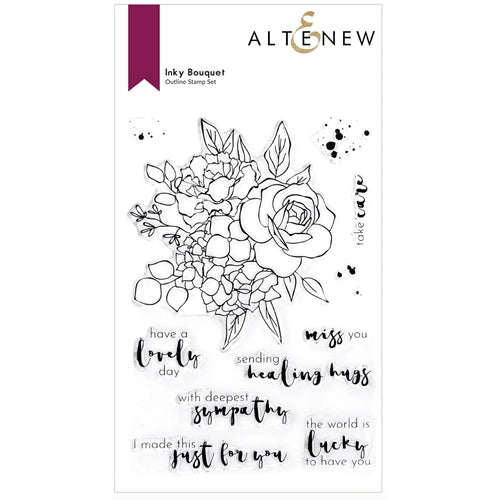 Simon Says Stamp! Altenew INKY BOUQUET Clear Stamps ALT6169
