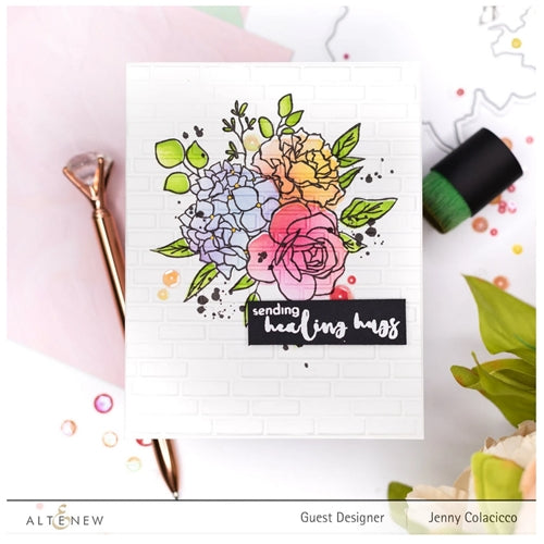 Simon Says Stamp! Altenew INKY BOUQUET Clear Stamps ALT6169