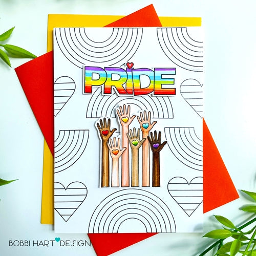 Simon Says Stamp! CZ Design Wafer Dies YOU ARE LOVED czd137c Rainbows