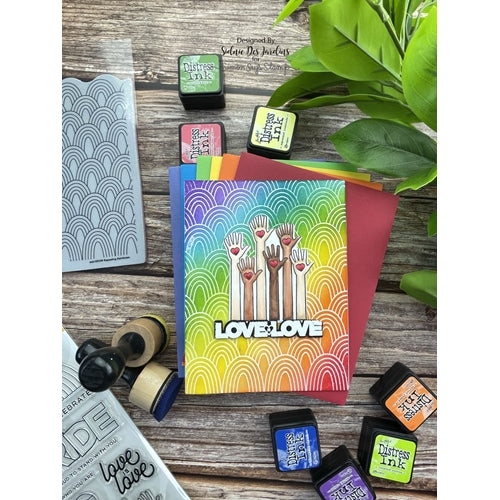 Simon Says Stamp! CZ Design Wafer Dies YOU ARE LOVED czd137c Rainbows