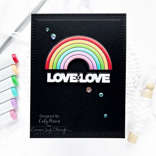 Simon Says Stamp! CZ Design Wafer Dies YOU ARE LOVED czd137c Rainbows | color-code:ALT5