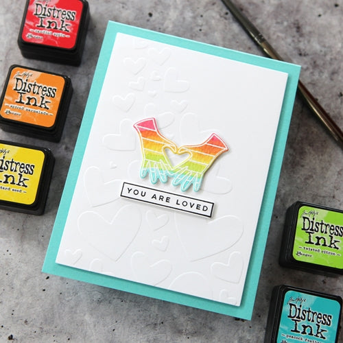 Simon Says Stamp! CZ Design Stamps and Dies YOU ARE LOVED set415yal Rainbows | color-code:ALT4