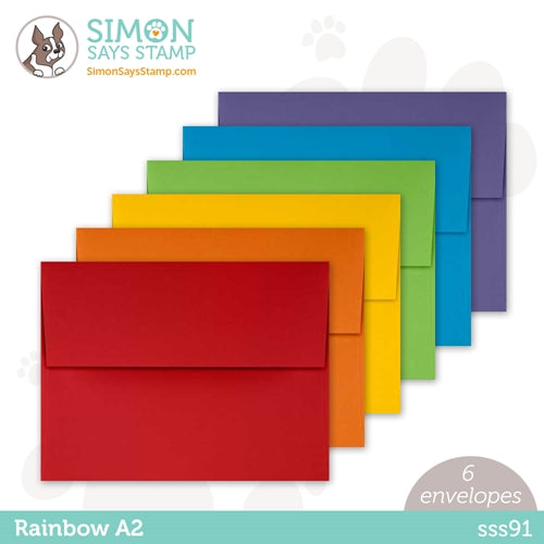 Simon Says Stamp! Simon Says Stamp Envelopes RAINBOW PACK sss91
