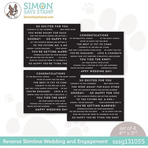 Simon Says Stamp! Simon Says Stamp Sentiment Strips REVERSE WEDDING sssg131055