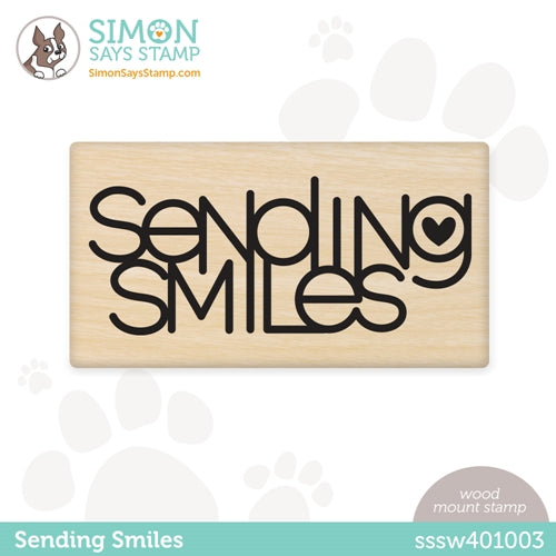 Simon Says Stamp! Simon Says Wood Stamp SENDING SMILES sssw401003