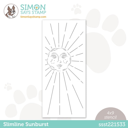 Simon Says Stamp! Simon Says Stamp Stencil SLIMLINE SUNBURST ssst221533