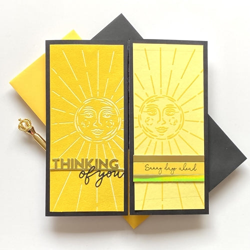 Simon Says Stamp! Simon Says Stamp Stencil SLIMLINE SUNBURST ssst221533