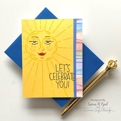 Simon Says Stamp! Simon Says Stamp Stencil SLIMLINE SUNBURST ssst221533 | color-code:ALT01