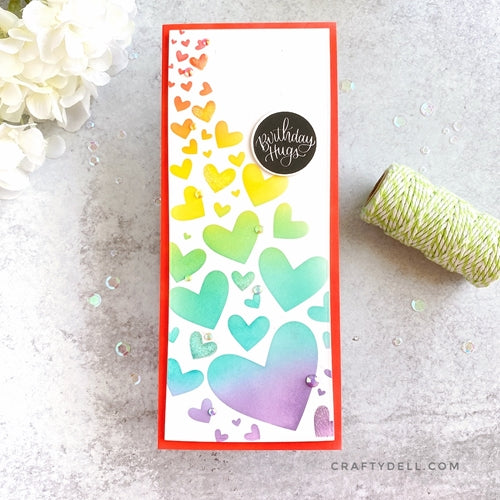 Simon Says Stamp! Simon Says Stamp Stencil FADING HEARTS ssst121538 | color-code:ALT0