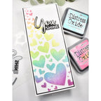 Simon Says Stamp! Simon Says Stamp Stencil FADING HEARTS ssst121538 | color-code:ALT1