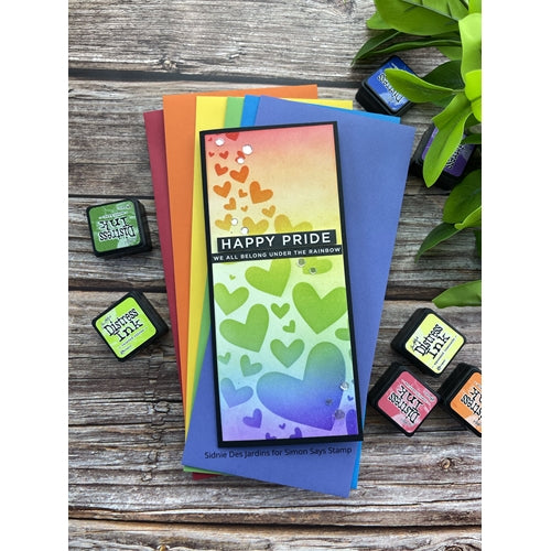 Simon Says Stamp! Simon Says Stamp Stencil FADING HEARTS ssst121538