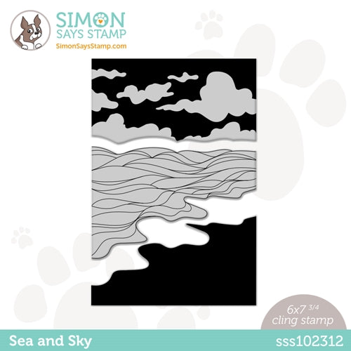 Simon Says Stamp! Simon Says Cling Stamp SEA AND SKY sss102312