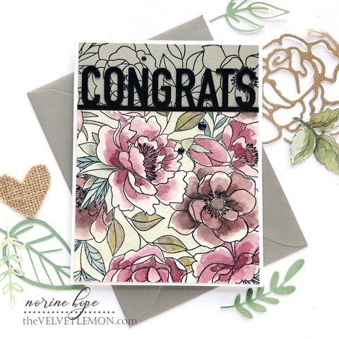 Simon Says Stamp! Simon Says Cling Stamp DELICATE OUTLINE FLOWERS sss102305 | color-code:ALT9