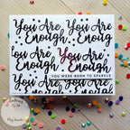 Simon Says Stamp! Simon Says Stamp YOU ARE ENOUGH Wafer Dies sssd112373