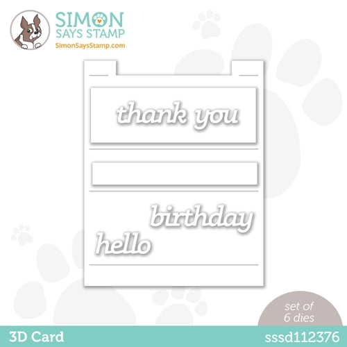 Simon Says Stamp! Simon Says Stamp 3D CARD Wafer Dies sssd112376