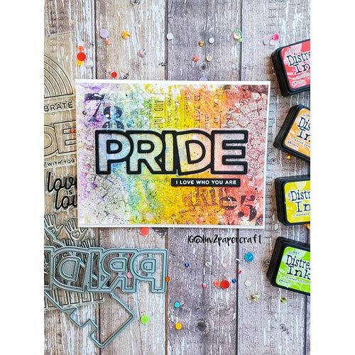 Simon Says Stamp! CZ Design Wafer Dies PRIDE czd138 Rainbows