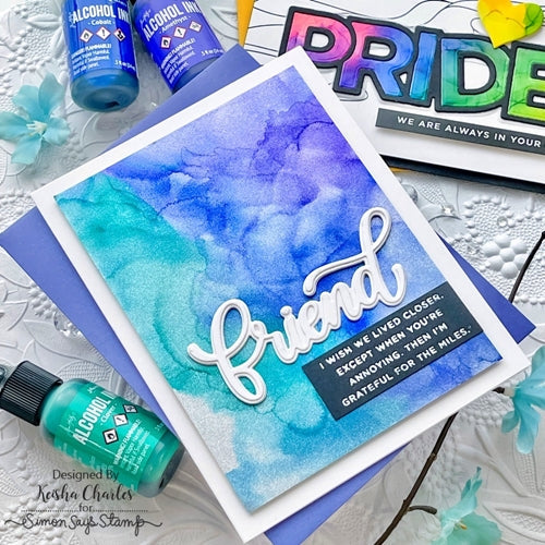 Simon Says Stamp! CZ Design Clear Stamps SASSY INSIDES cz370 Rainbows | color-code:ALT4