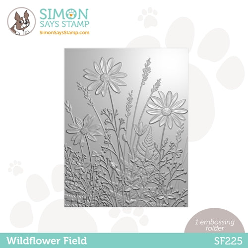 Simon Says Stamp! Simon Says Stamp Embossing Folder WILDFLOWER FIELD sf225