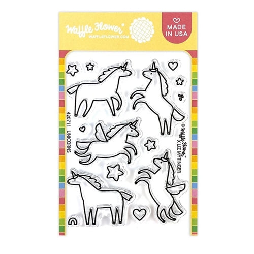 Simon Says Stamp! Waffle Flower UNICORNS Clear Stamps 420711*