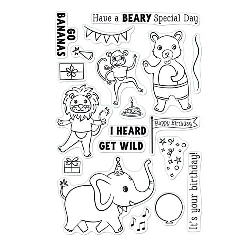 Simon Says Stamp! Hero Arts Clear Stamps PARTY ANIMALS CM548*