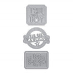 Simon Says Stamp! Tonic HOORAY SUMMER SENTIMENTS Die Set 3605e*