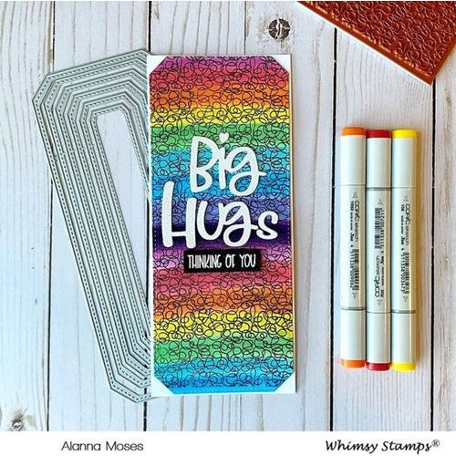 Simon Says Stamp! Whimsy Stamps SCRIBBLES BACKGROUND Cling Stamp DDB0059*