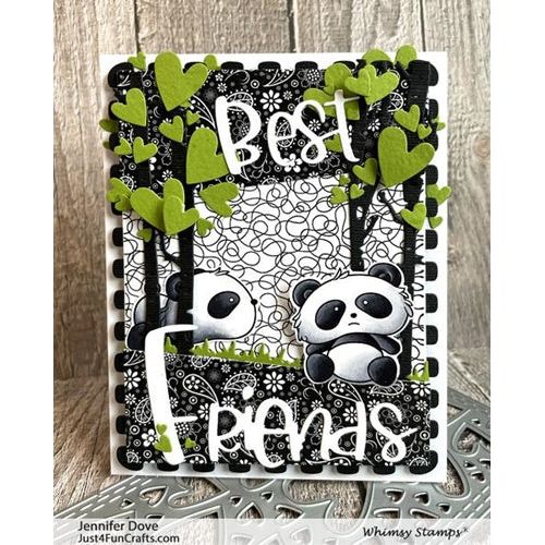 Simon Says Stamp! Whimsy Stamps SCRIBBLES BACKGROUND Cling Stamp DDB0059*