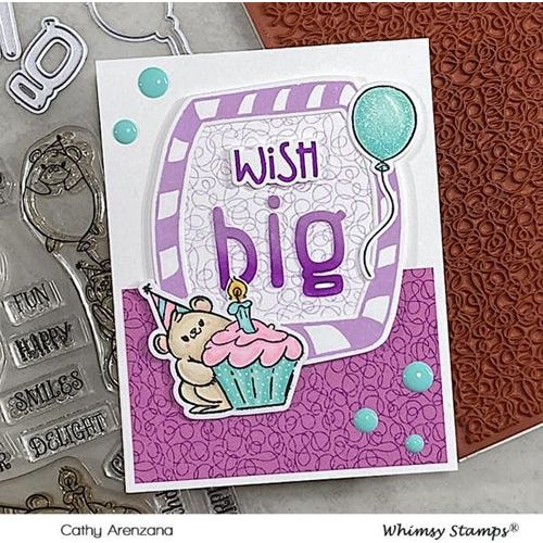 Simon Says Stamp! Whimsy Stamps SCRIBBLES BACKGROUND Cling Stamp DDB0059*