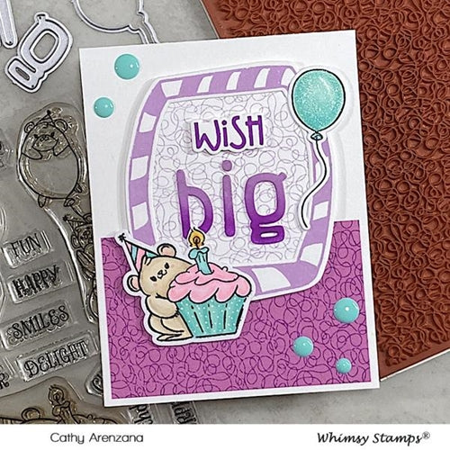 Simon Says Stamp! Whimsy Stamps SCRIBBLES BACKGROUND Cling Stamp DDB0059*