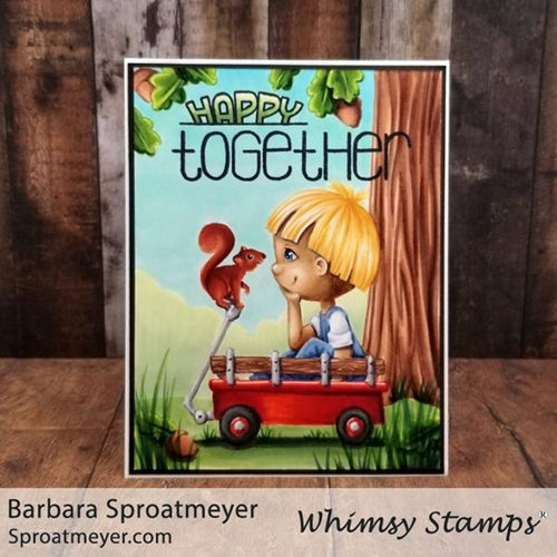 Simon Says Stamp! Whimsy Stamps POLKA DOT PALS ZACHARY Clear Stamps BS1028*