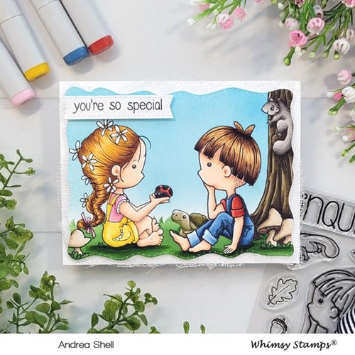 Simon Says Stamp! Whimsy Stamps POLKA DOT PALS ZACHARY Clear Stamps BS1028*