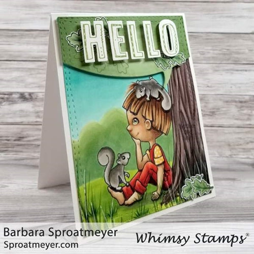 Simon Says Stamp! Whimsy Stamps POLKA DOT PALS ZACHARY Clear Stamps BS1028*