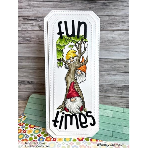 Simon Says Stamp! Whimsy Stamps GNOME LIFT YOU UP Clear Stamps C1117a*