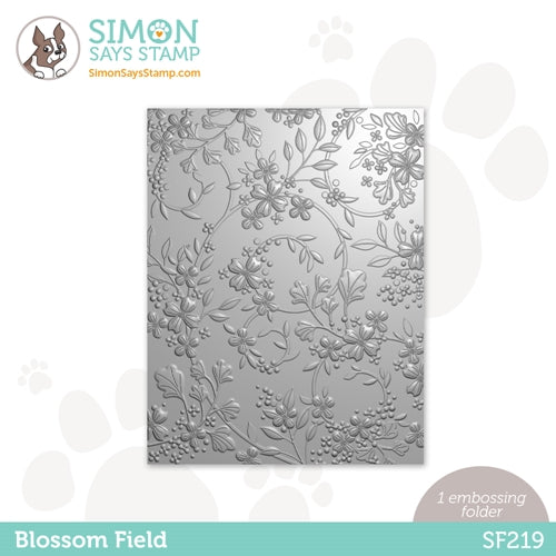 Simon Says Stamp! Simon Says Stamp Embossing Folder BLOSSOM FIELD sf219