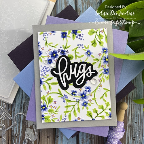 Simon Says Stamp! Simon Says Stamp Embossing Folder BLOSSOM FIELD sf219 | color-code:ALT0