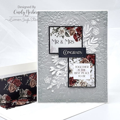 Simon Says Stamp! Simon Says Stamp Embossing Folder BLOSSOM FIELD sf219