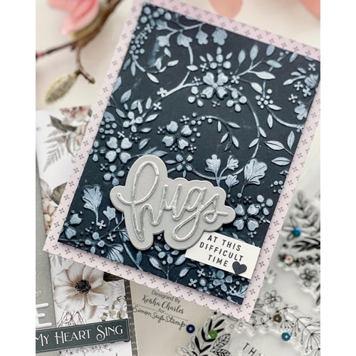 Simon Says Stamp! Simon Says Stamp Embossing Folder BLOSSOM FIELD sf219 | color-code:ALT8