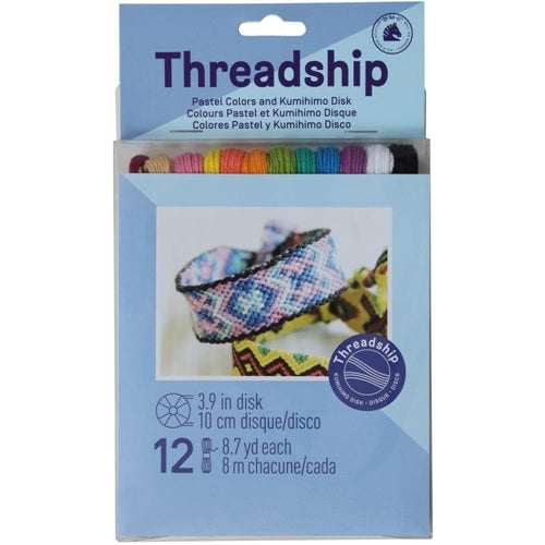 Simon Says Stamp! DMC Threadship PASTEL Floss Pack with Kumihimo Tool kumi12pa