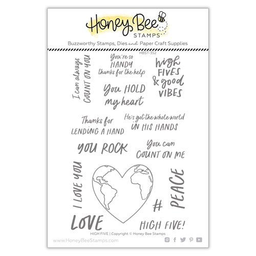 Simon Says Stamp! Honey Bee HIGH FIVE Clear Stamp Set hbst352*