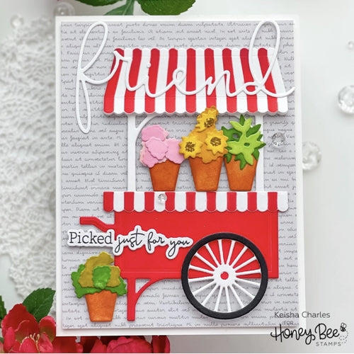 Simon Says Stamp! Honey Bee MARKET CART BUILDER Dies hbdsmktcb | color-code:ALT01