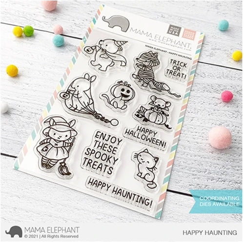 Simon Says Stamp! Mama Elephant Clear Stamps HAPPY HAUNTING