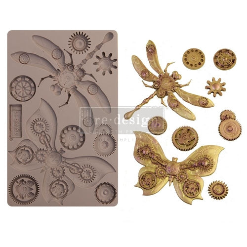Simon Says Stamp! Prima Marketing MECHANICAL INSECTICA ReDesign Decor Mould 652142