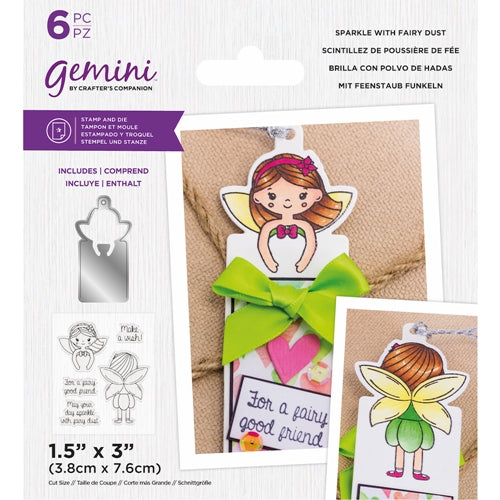 Simon Says Stamp! Gemini SPARKLE WITH FAIRY DUST Stamp And Die Set gem-std-spwfd