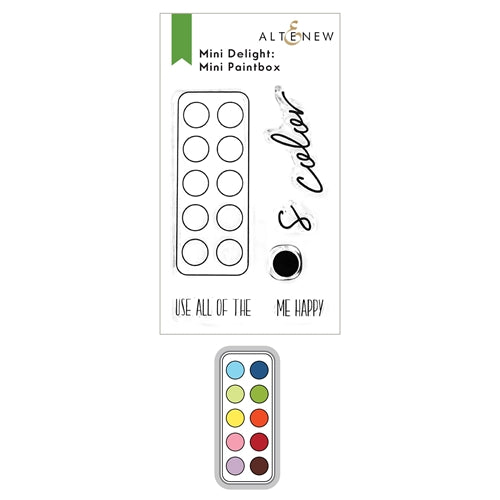 Simon Says Stamp! Altenew MINI DELIGHT PAINTBOX Clear Stamp and Die Bundle ALT6162*